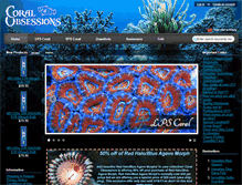 Tablet Screenshot of coralobsessions.com